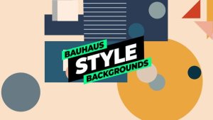 Videohive Bauhaus Style Backgrounds Elements template preview
