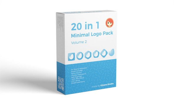 Videohive 20 in 1 Minimal Logo Pack (vol.2) Logo Stings template preview