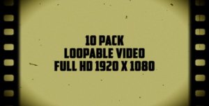 Old Film Frames Overlays (10 Pack) Video Displays template preview