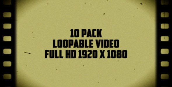 Old Film Frames Overlays (10 Pack) Video Displays template preview