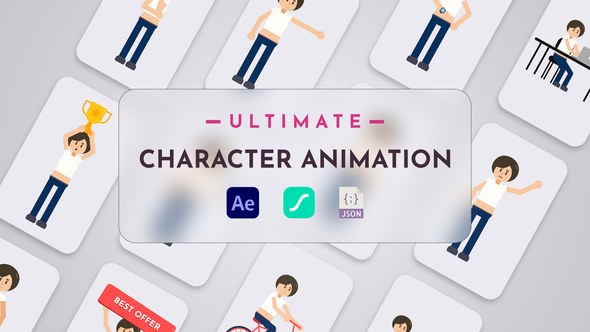 Videohive Ultimate Character Animation Pack Vol.2 Elements template preview