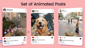 Videohive Animated Instagram Hearts Elements template preview