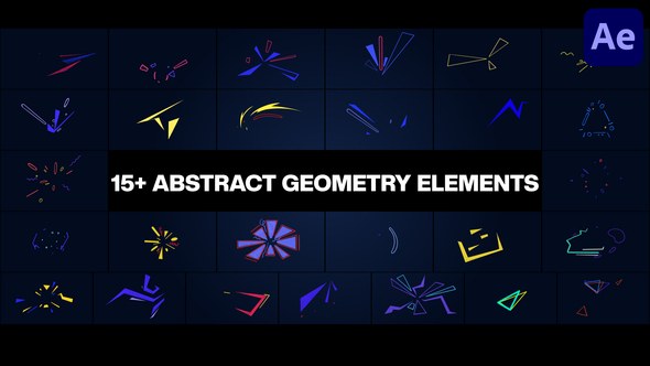 Videohive Abstract Geometry Elements for After Effects 50838491 Elements template preview