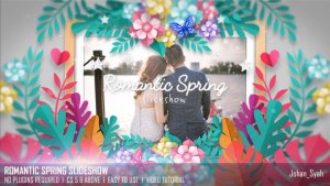 Videohive Romantic Spring Slideshow Video Displays template preview