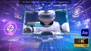 Videohive Hi-Tech Digital Communication Slideshow 4k Video Displays template preview
