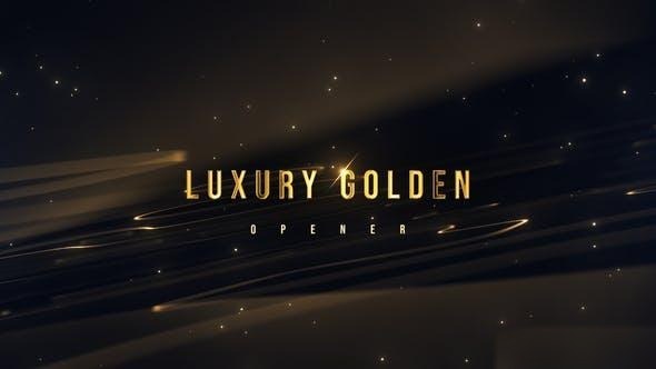 Videohive Luxury Golden Opener Openers template preview