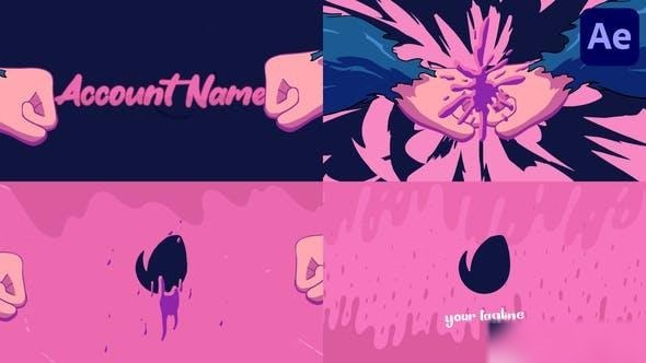 Videohive Cartoon Fist Bump | After Effects Logo Stings template preview