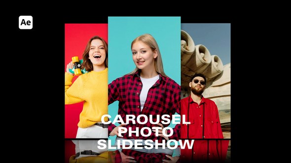 Videohive Carousel Slideshow Opener for After Effects Video Displays template preview
