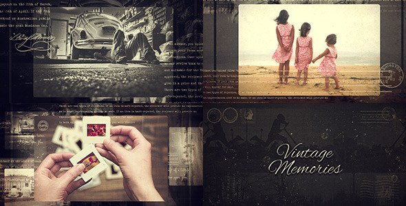Videohive Vintage Memories - After Effects Project Video Displays template preview