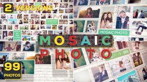 Mosaic Photo Video Displays template preview