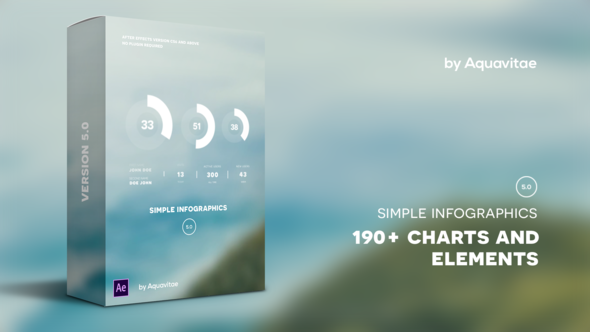 Simple Infographics Video Displays template preview