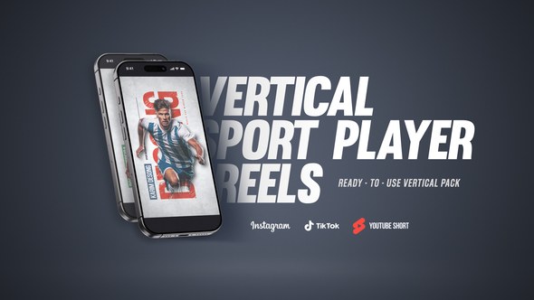 Videohive Sport Player Vertical Intro Product Promo template preview