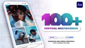 Videohive Vertical Multiscreen Transitions Elements template preview