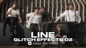 Videohive Line Glitch Effect 02 Ae Elements template preview