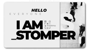 Videohive Black And White Stomp Opener Openers template preview