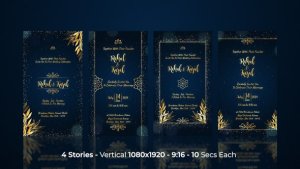 Videohive Wedding Invitation Vertical Instagram Stories Openers template preview