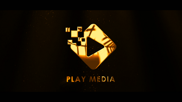 Videohive Golden Logo Animation Logo Stings template preview
