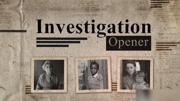 Videohive Investigation History Opener Openers template preview