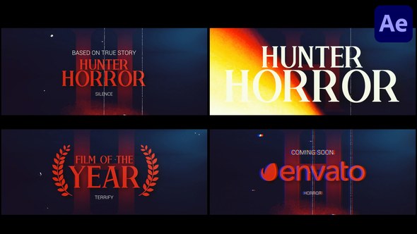Videohive Horror Trailer Titles for After Effects Titles template preview