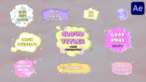 Videohive Cloud Plates Titles for After Effects Titles template preview