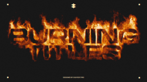 Videohive Burning Titles 59567754 Titles template preview