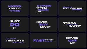 Videohive Kinetic Titles 2.0 | After Effects 45740298 Titles template preview