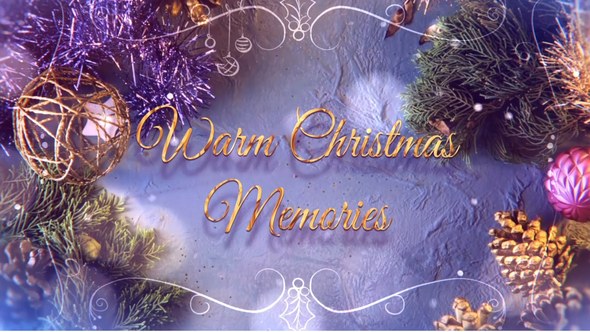 Videohive Warm Christmas Memories Broadcast-packages template preview