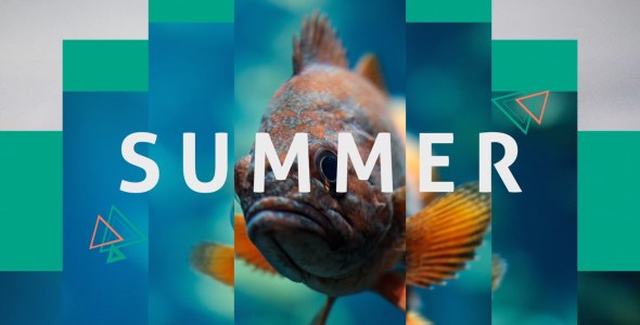 Videohive Summer Dynamic Opener Video Displays template preview