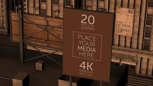 City Billboards Mock-Up Pack Premiere Pro template preview