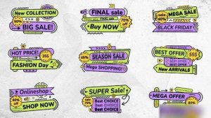 Videohive Fancy Sales Titles Titles template preview