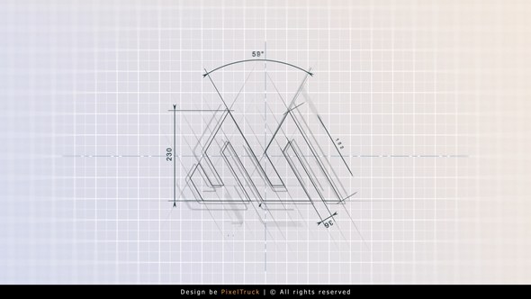 Videohive Blueprint Logo Reveal 54550462 Logo Stings template preview