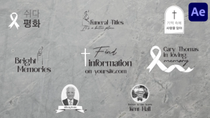 Videohive Funeral Titles for After Effects 56413999 Titles template preview