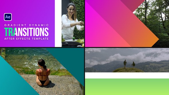 Videohive Gradient Dynamic Transitions Elements template preview