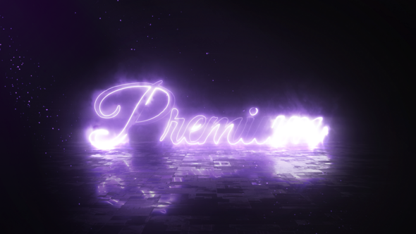 Videohive Electric Neon Logo Animation Openers template preview
