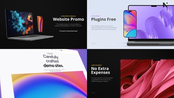 Videohive Animated Website | App Promo Mockup Product Promo template preview