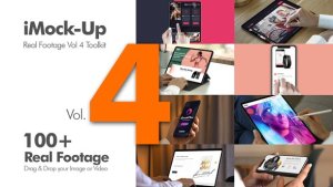 iMock-Up Real Footage Vol 4 Toolkit Video Displays template preview