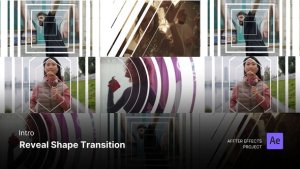 Videohive Intro/Opening Video - Reveal Shape Transition After Effects Template Broadcast-packages template preview