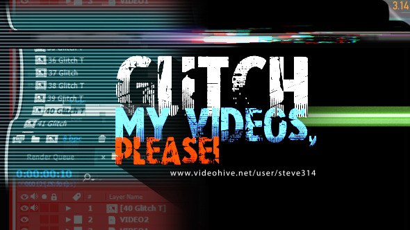 Videohive Glitch My Videos Please! Elements template preview