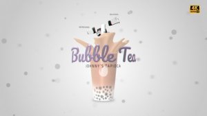 Videohive Tapioca Pearl Milk Tea Titles Product Promo template preview