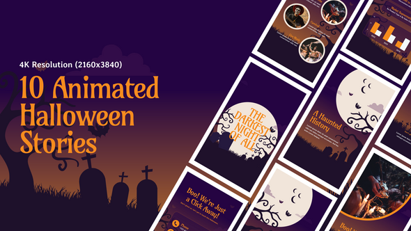 Videohive Halloween Stories 55005398 Openers template preview