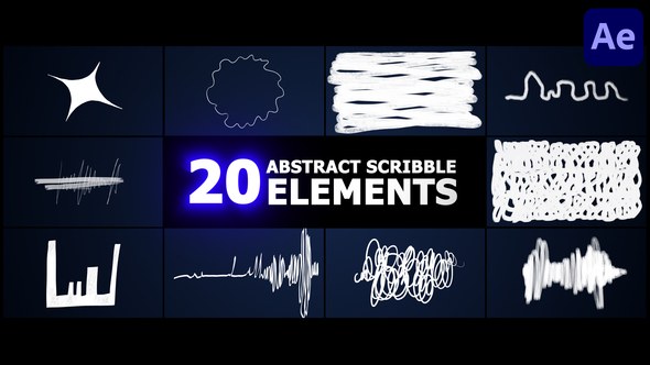 Videohive Abstract Scribble Elements | After Effects Elements template preview