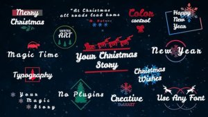 Videohive Magic Christmas Titles Titles template preview