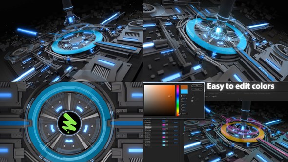 Videohive Sci-fi Energy Technology Logo Logo Stings template preview