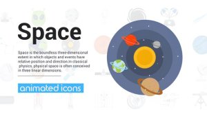 Videohive Space and Universe Icons Elements template preview