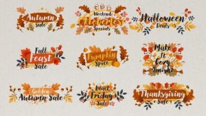 Videohive Autumn Titles 59697599 Titles template preview