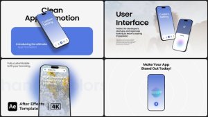 Videohive Clean AI App Promo Product Promo template preview