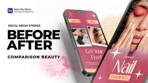 Videohive Before After Comparison Beauty - Social Media Stories Product Promo template preview