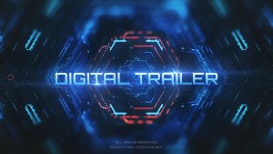 Videohive Digital Trailer Teaser Titles template preview