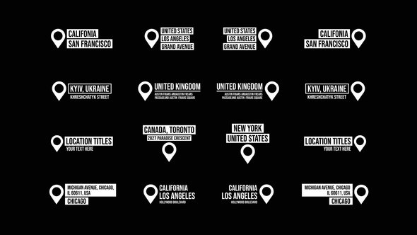 Videohive Location Titles 2.0 | After Effects 45581435 Titles template preview