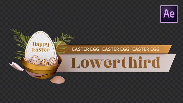 Videohive Easter Egg Lowerthird Easter template preview